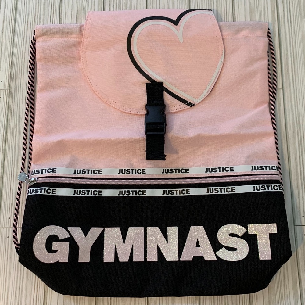 Justice Gymnast Backpack/Drawstring Bag